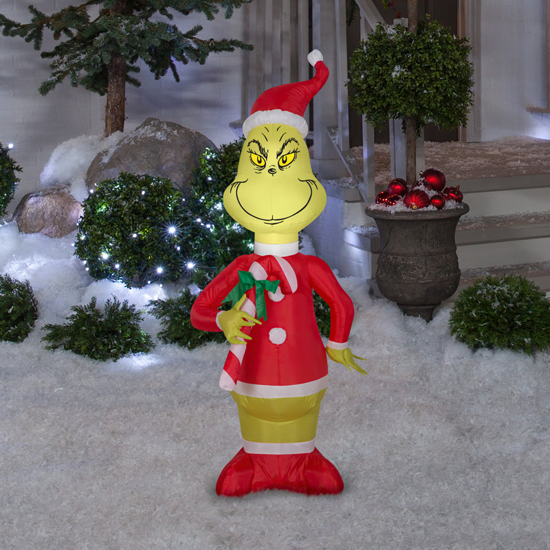 Christmas grinch tv airblown inflatable outlets Gemmy